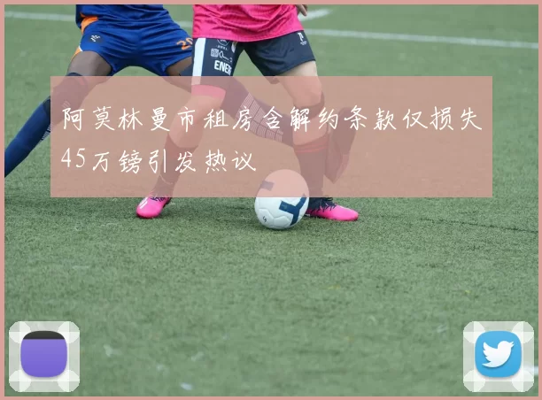 阿莫林曼市租房含解约条款仅损失45万镑引发热议